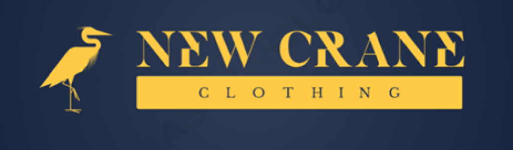 Blue-golden New Crane Clothing logo