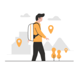 A man taking a journey