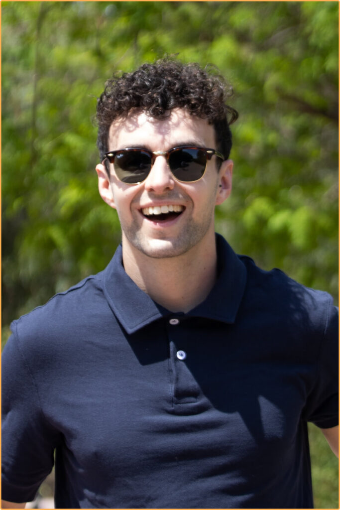 Man laughing with his premium Polo shirt of Changing Attire clothing