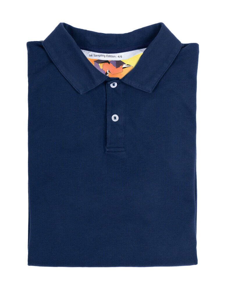 Blue Polo shirt folded (1) Folded Polo shirt from Changing Attire